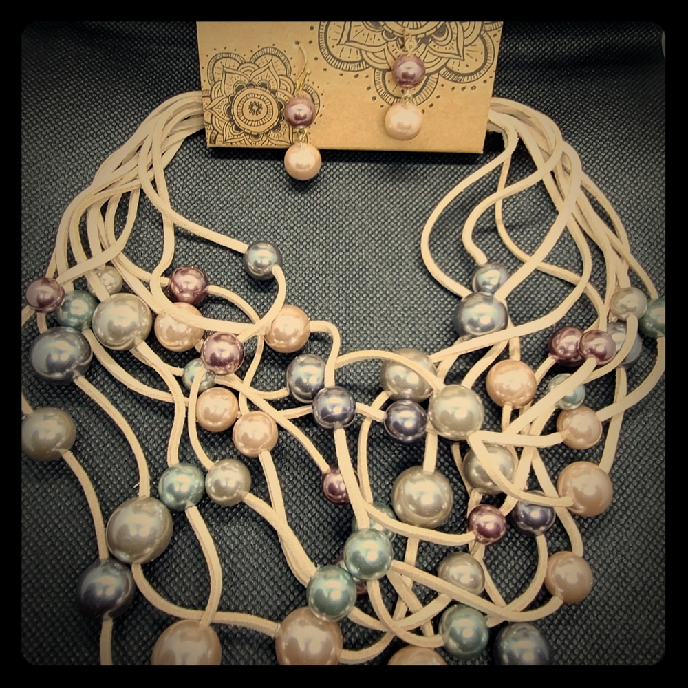 Necklace and earrings set
